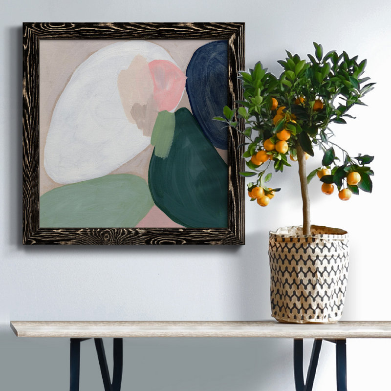 Toile encadrée Orb Fresco I-Premium - prête à être accrochée, Cadre noir, H 31,5 po x l 31,5 po x P 1,5 po