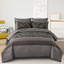 Ensemble d'édredon géométrique à rayures 7 pièces, ensemble de literie toutes saisons en microfibre douce-122815457-122815463