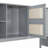 Twin Size Wooden Daybed With Twin Size Trundle, And All-In-One Cabinet And Shelf, Gray-1855209356-1855209355