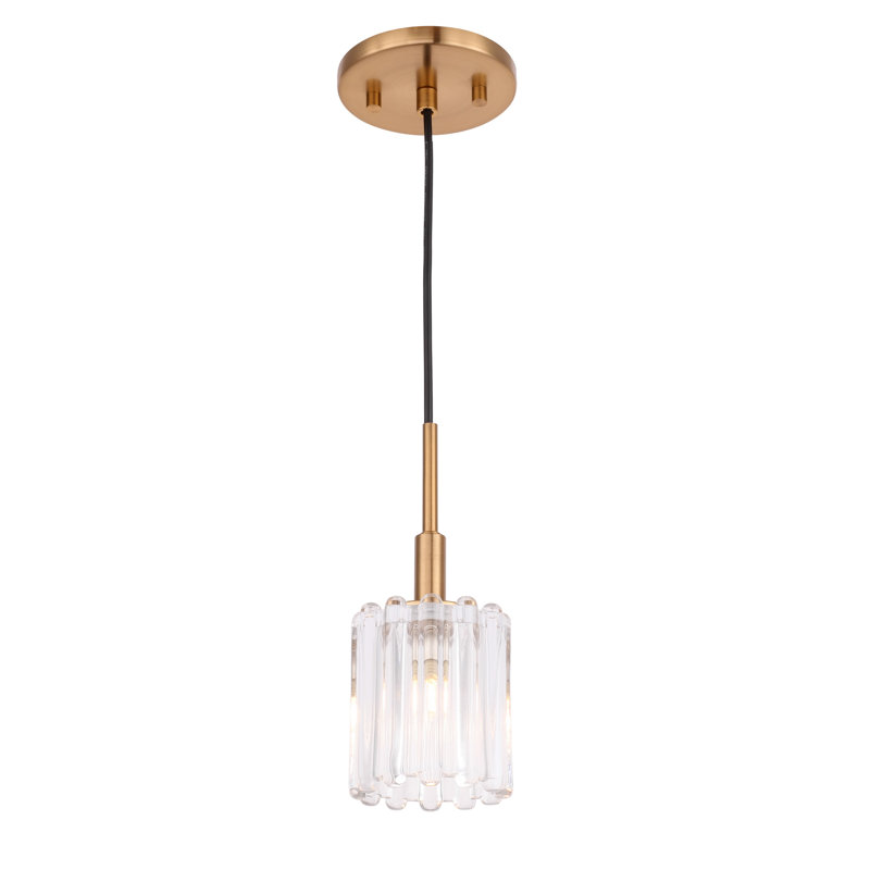 Luminaire suspendu cylindrique à 1 lumière Rosendahl, Laiton, Halogène