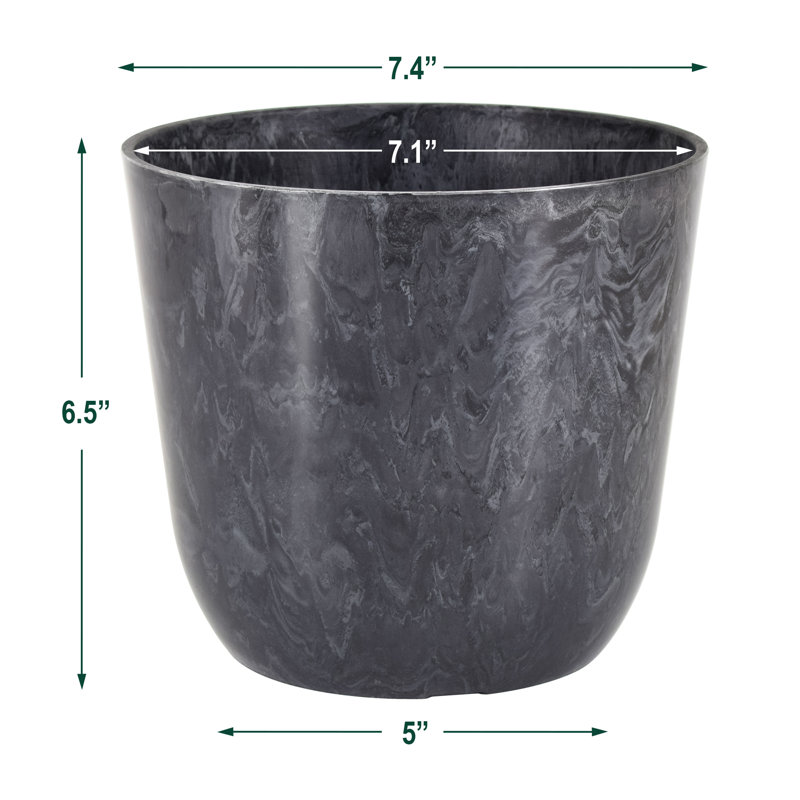 Kostival Pot Planter, Marbled Gray