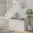 Shoe Bench, Entryway Bench with 2 Flip Drawers, Seating Cushion