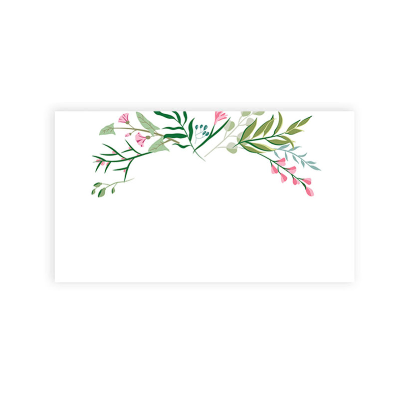 Cartes de place pour feuilles de mariage Botanical Leaves
