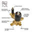 1 Handle Wall Tub Filler with Diverter-61503381