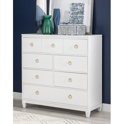 Summerland 7 Drawer Solid Wood Dresser