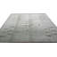 Tapis unique en laine noué à la main gris / vert 8 pi x 10 pi