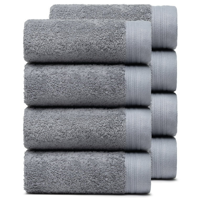 Luxury Ultra Soft Light Grey Bath Towel Sets for Bathroom Hotel, 1 Bath  Towels 2 Hand Towels Washcloths 100% Long-staple Cotton Fluffy Highly