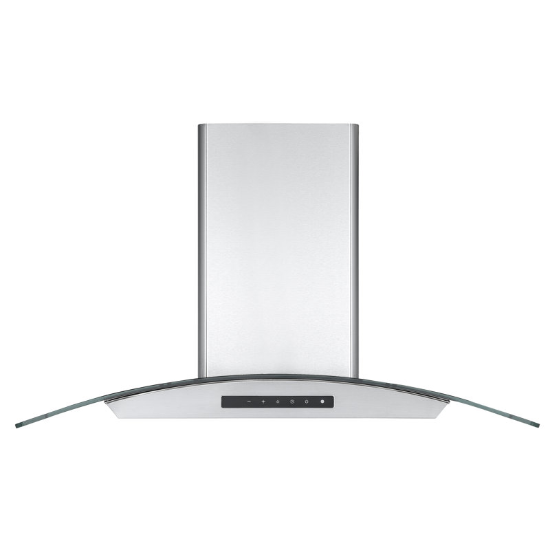 Ancona GCL636 36" Wall Mount Glass Canopy Range Hood with Night Light in Stainless Steel