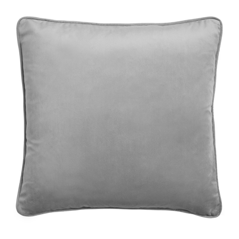 Montrose 43cm Cushion Cover with Filling, Silver, 43cm H x 43cm W x 15cm D