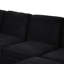 Canapé modulaire en forme de U Canapé modulaire rembourré en L de 125,2 po avec repose-pieds mobile et poches de rangement latérales pour le salon, noir-1883548378