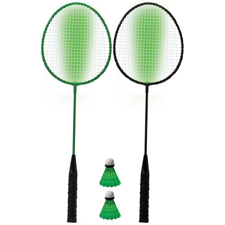 Badminton Racket Set, 2 Player Replacement Badminton Equipment for Kids  Adults Beginners, Shuttlecocks for Outdoor Sports Backyard Games with Carry