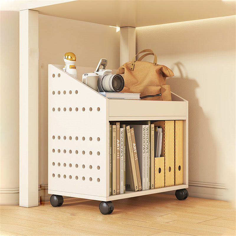Mataya 21.64'' H x 15.75'' W Book Cart with Wheels, White