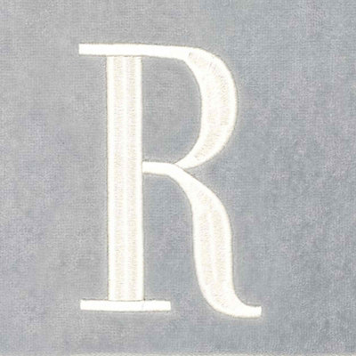 GRY/IVR Monogram Towel Set