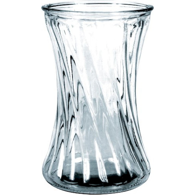 Hayriye Glass Table Vase, Clear 