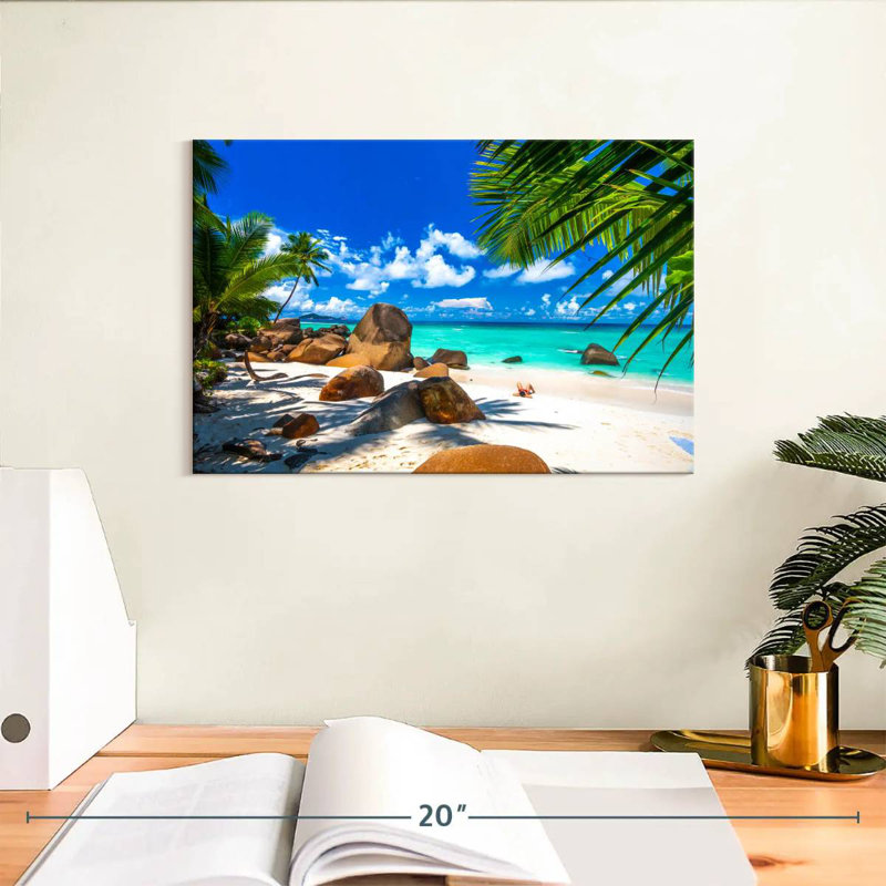 Gillard tropical aux Seychelles, H 8 po x l 12 po