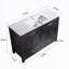 Meuble-lavabo 48 po avec lavabo en céramique-43518883