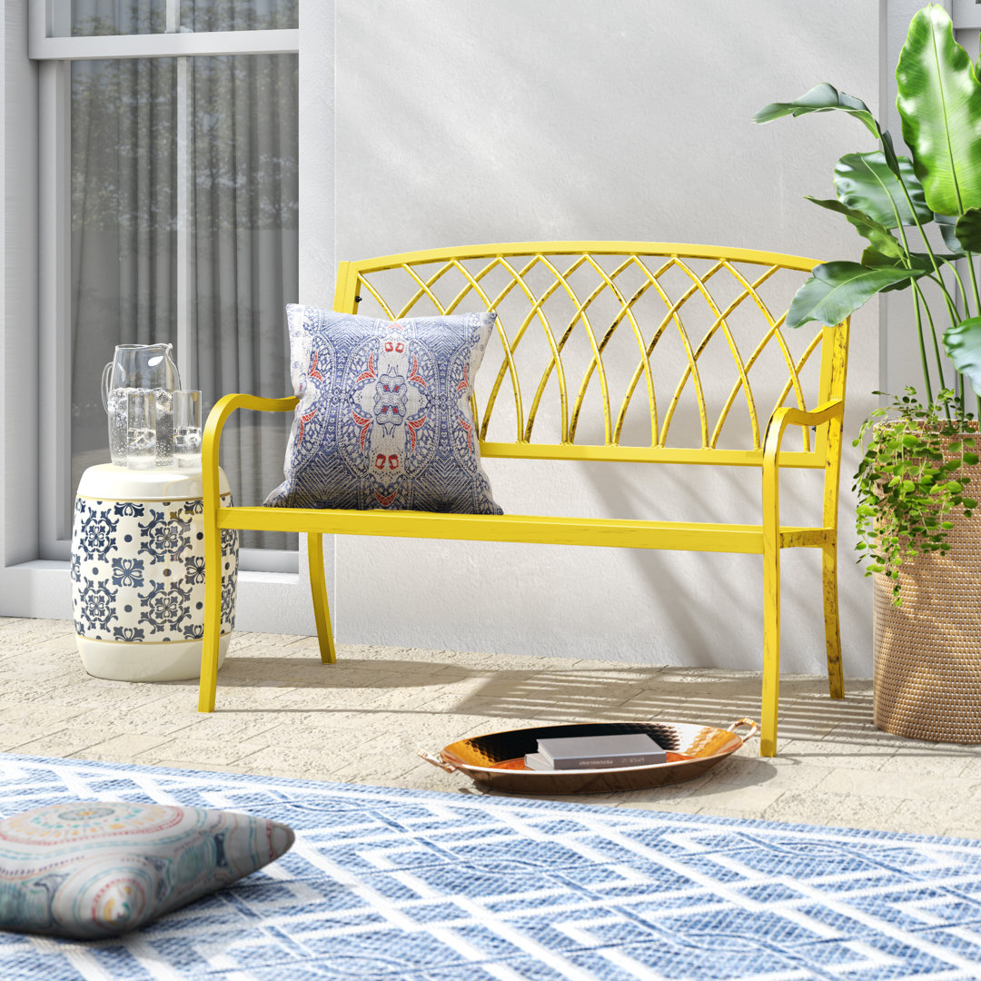 Senga Aluminum & Steel Park Bench Dakota Fields 