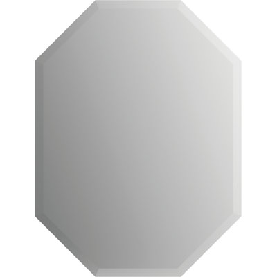 Octagonal Deluxe Modern Beveled Frameless Bathroom/Vanity Mirror