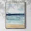 Watercolor Ocean Horizon I, reproduction encadrée - bois massif-280637387