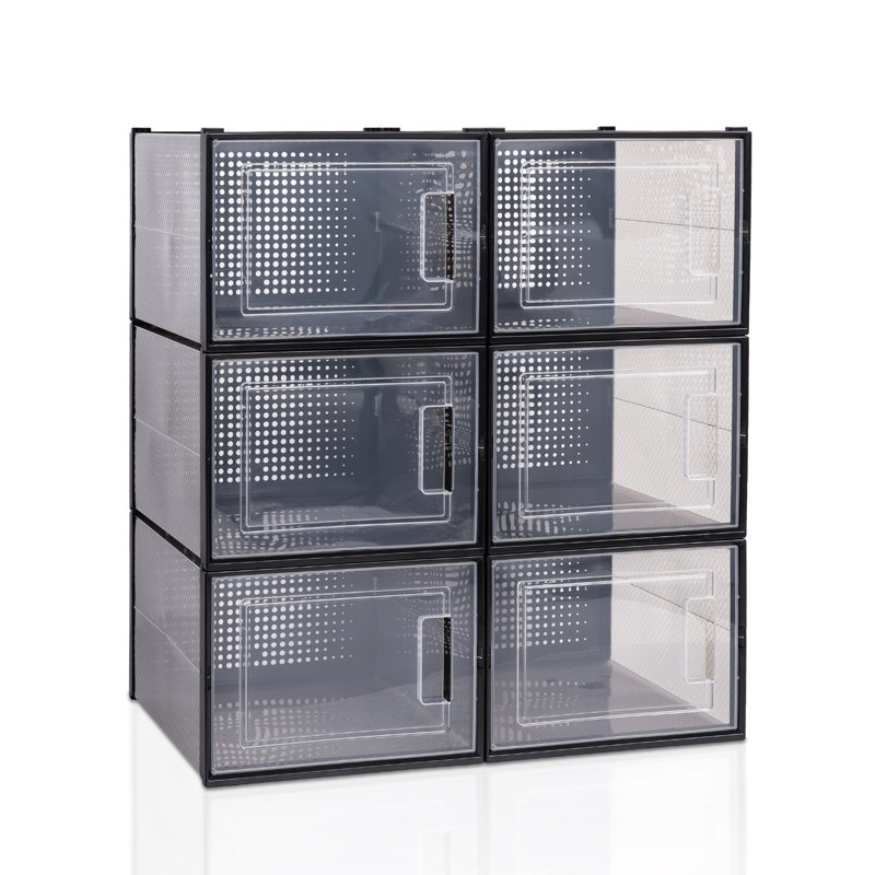 6 Pair Stackable Shoe Storage Box