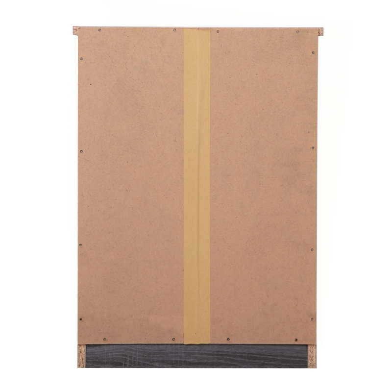 Table de chevet contemporaine avec tiroir, Gris