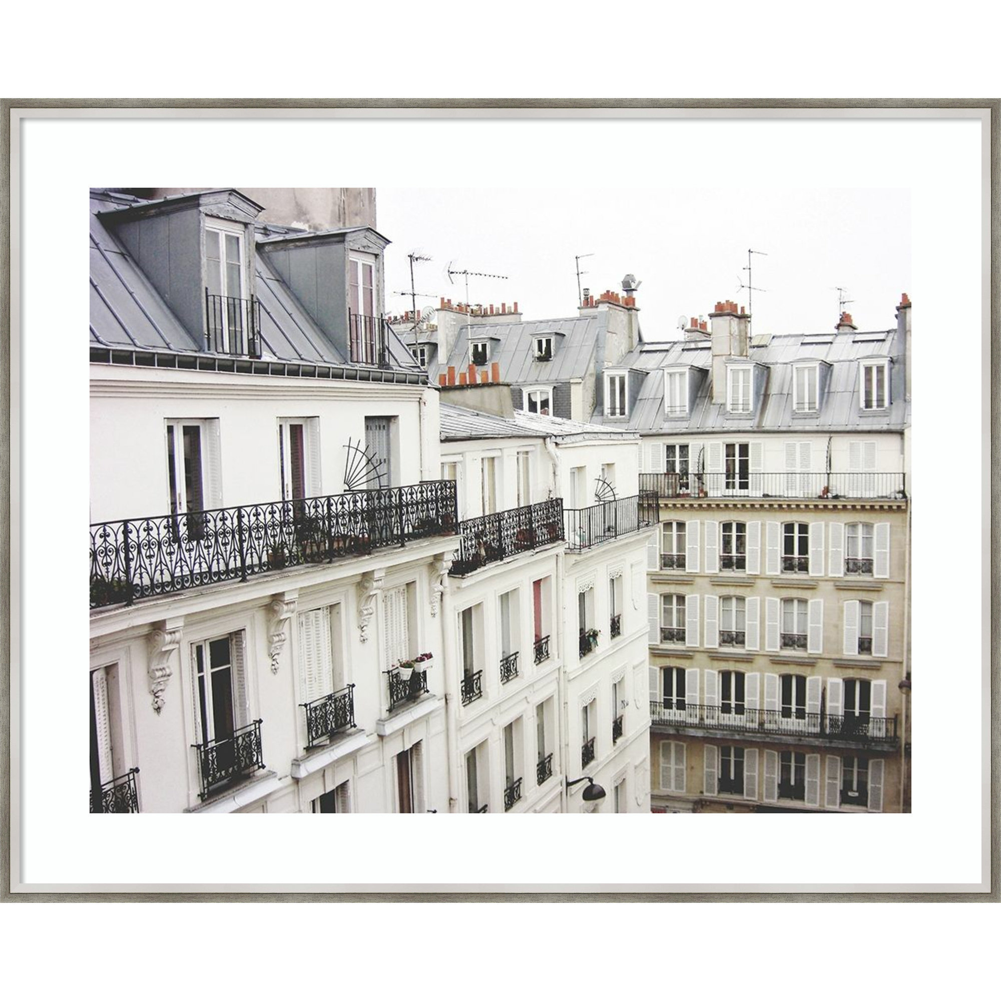 Montmartre by Lupen Grainne, Silver Framed, 33" H x 41" W
