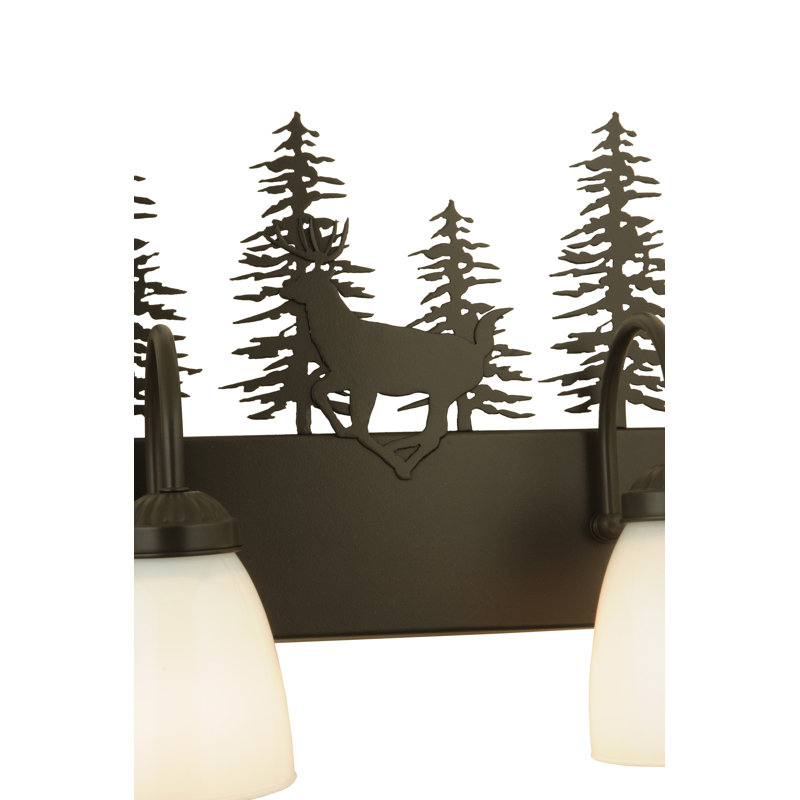 Éclairage pour meuble-lavabo 4 lumières cerf through the trees
