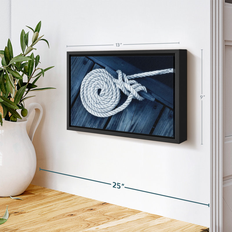 Nautical Dock Rope Canvas Print, 9" H x 13" W