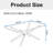 39.57" Clear Tempered Glass Coffee Table With Contemporary White Metal Legs, Functional In Various Indoor Spaces, Simple To Up Rectangle Stable Great For Living Room Decor, Easy Installation-1343511557