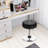 Adjustable 360° Swivel Storage Vanity Stool with Removable Tray