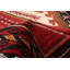 Tapis unique rouge de style années 1990 3 pi 3 po x 6 pi One-of-a-Kind