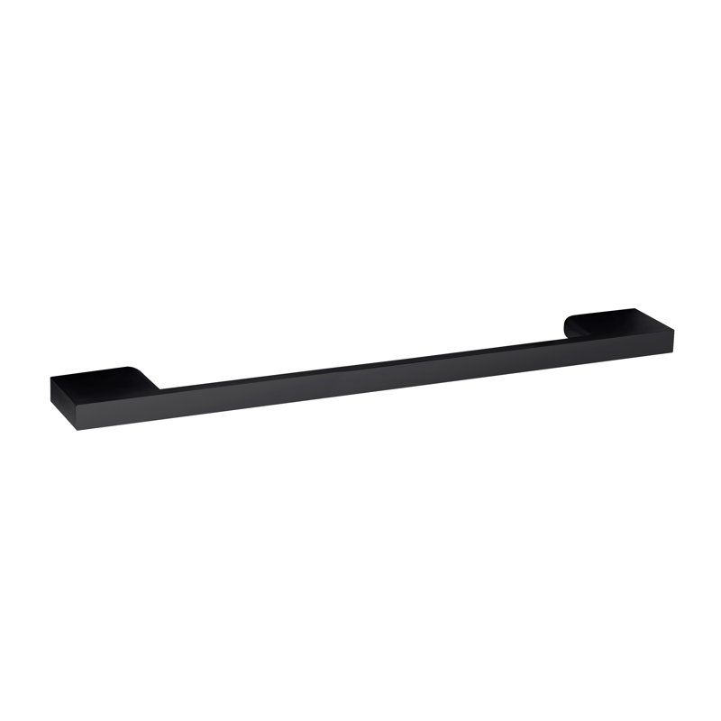 Brass D Bar Handle, Black