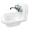 Lavabo de salle de bain mural en argile réfractaire 16,5 po avec robinet et trop-plein Nantucket Sinks