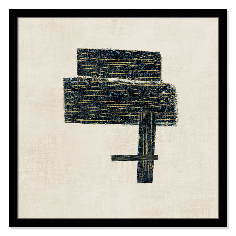 «Stiched I Print» par Casa Fine Arts, Impression encadrée noire sans passe-partout, H 37,5 po x l 37,5 po x P 1,25 po