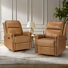 Inglenook 32" Wide Genuine Leather Power Swivel Standard Recliner Set Of 2