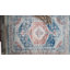Tapis médaillon Mauna pour le salon, la salle à manger et la cuisine, bleu / ivoire-406401061
