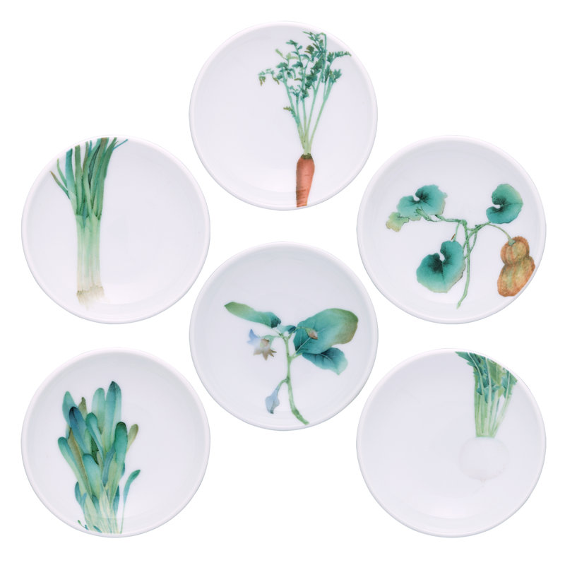 Ensemble de 6 petites assiettes Noritake Kyoka Shunsai, 3,75 po