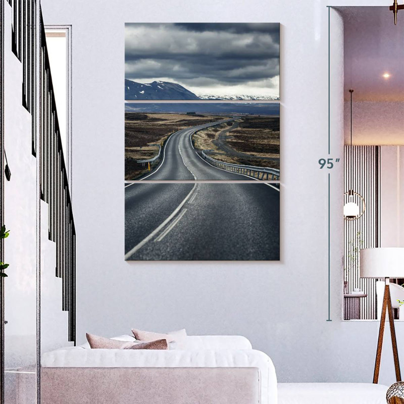 Mehar Smooth Icelandic Road, 65" H x 42" W