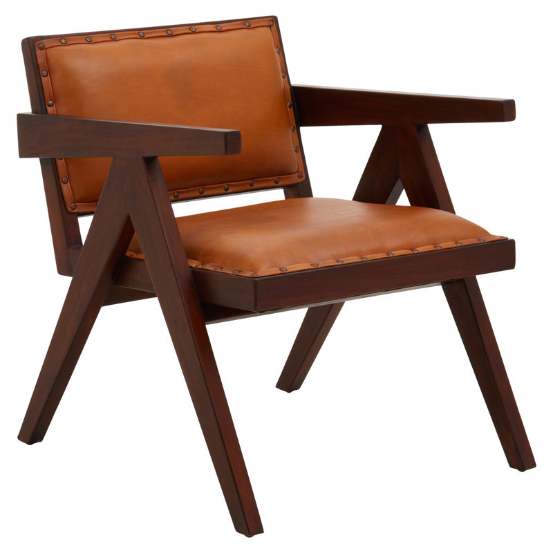Waylan Leather Accent Chair