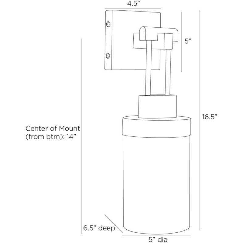 Everest 1 - Light Outdoor Wall Lantern