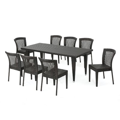 Apollus 9 Piece Dining Set -  Red Barrel StudioÂ®, 3962C31DB6D74E3E84C8A9A51D33C29D