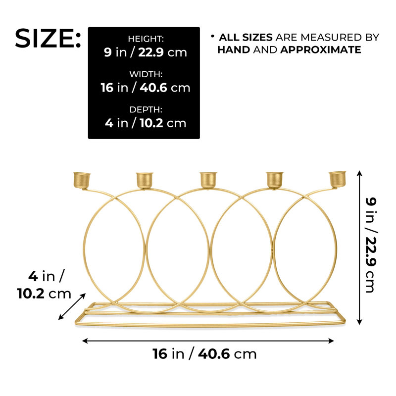 9'' H Metal Candlestick