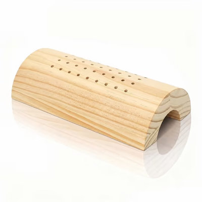 Duthss Sauna Headrest Handmade from Spruce Wood Ergonomic Neck Support Wooden Sauna Pillow Sauna Accessories