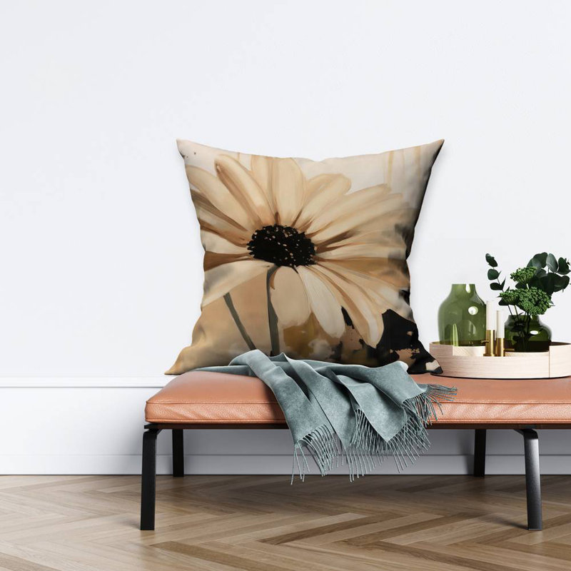Beautiful Daisy - Floral – Throw Pillow Cover Only, Double-Sided Print, Insert Not Included
