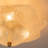 3 - Light Unique Glass Semi Flush Mount