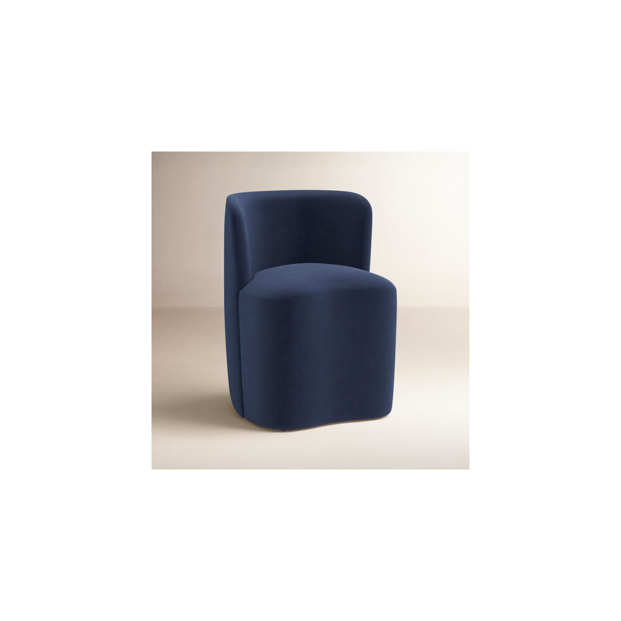 Stoffer Home x Cloth & Company Gail Dining Chair, Ocean Performance Velvet
