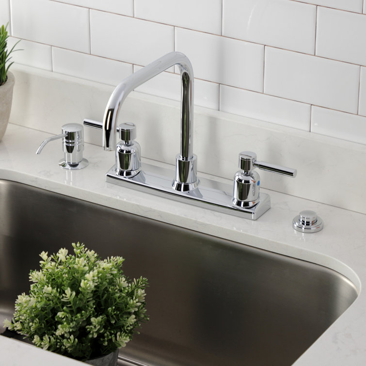 Kingston Brass Concord Two-Handle 2-Hole 8" Centerset Kitchen Faucet