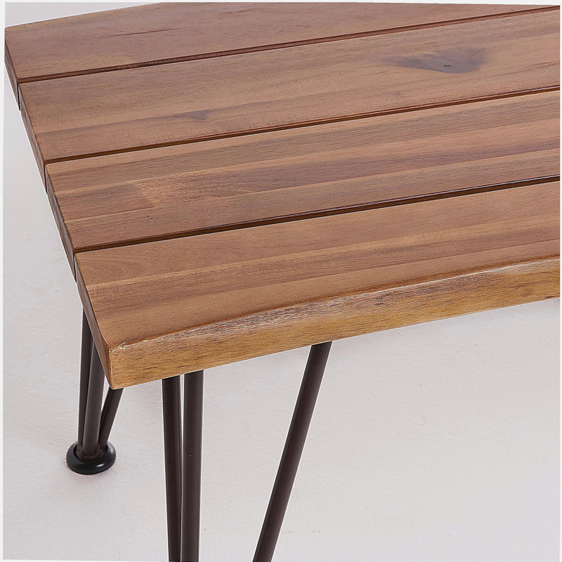 ZION INDUSTRIAL WOOD AND METAL COFFEE TABLE