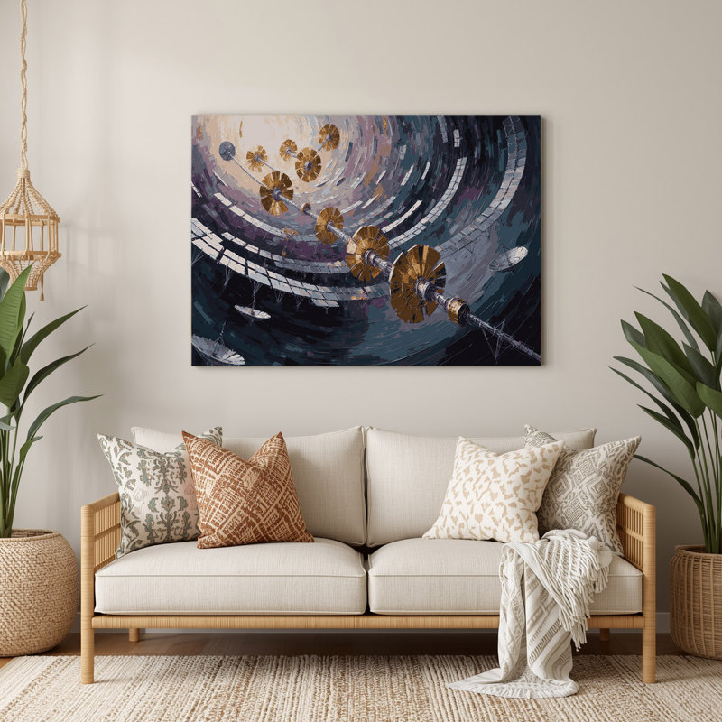 Art mural gris Sci Fi, H 240 po x l 360 po x P 0,05 po