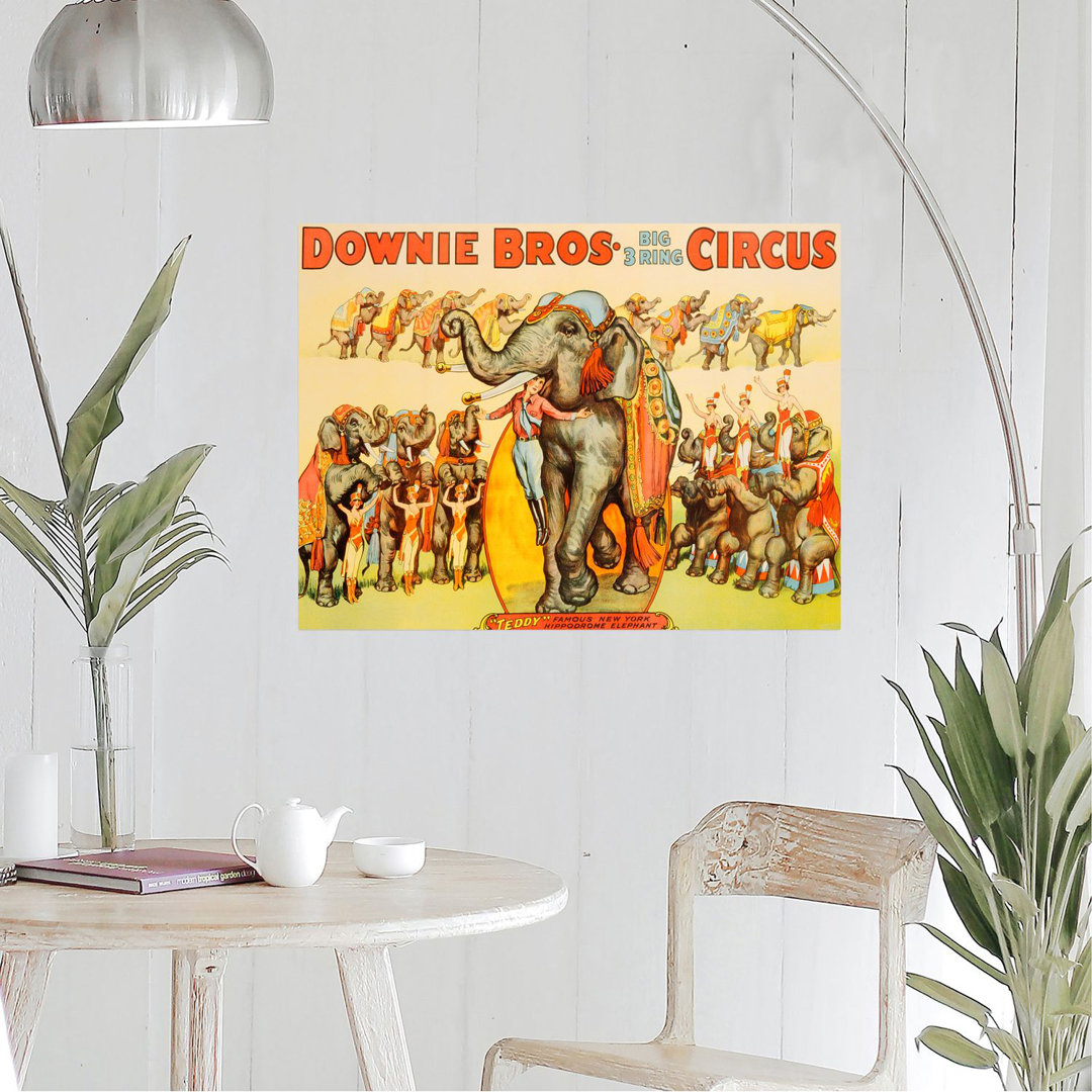 Poster Downie Bros. Big 3 Ring Circus, 1935 von Anonym